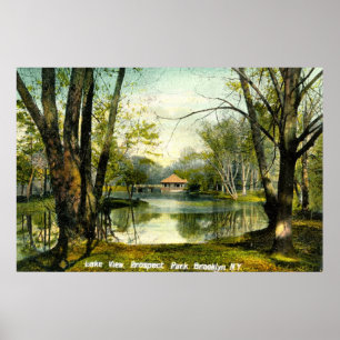 Prospect Park, Brooklyn NY, 1908 Vintag Poster