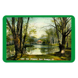 Prospect Park, Brooklyn NY, 1908 Vintage Postkarte Magnet