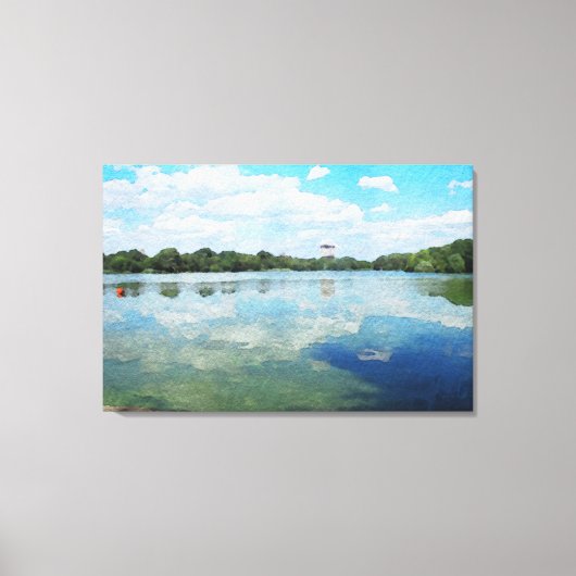 Prospect Park Lake #1 Wrapped Canvas Print Leinwanddruck (Vorderseite)