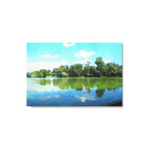 Prospect Park Lake #2 - Ausgepackte Canvas
