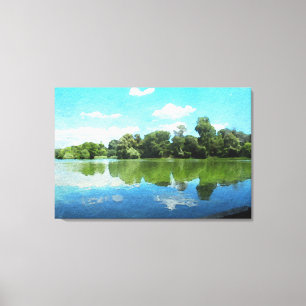 Prospect Park Lake #2 - Ausgepackte Canvas Leinwanddruck