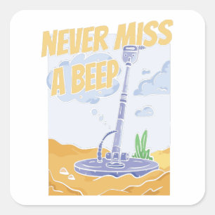 Prospecting Miner - Gems Mining Prospector Quadratischer Aufkleber