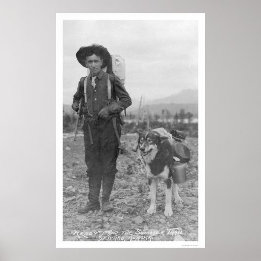 Prospector Dog Seward, Alaska 1904 Poster (Vorne)