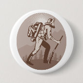 Prospector Miner Wandern Button (Vorderseite)