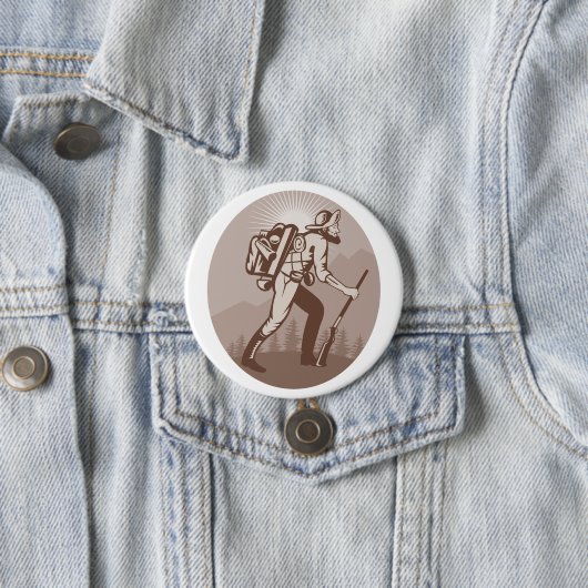 Prospector Miner Wandern Button (Beispiel)