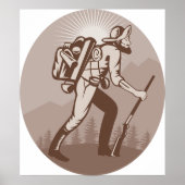 Prospector Miner Wandern Poster (Vorne)