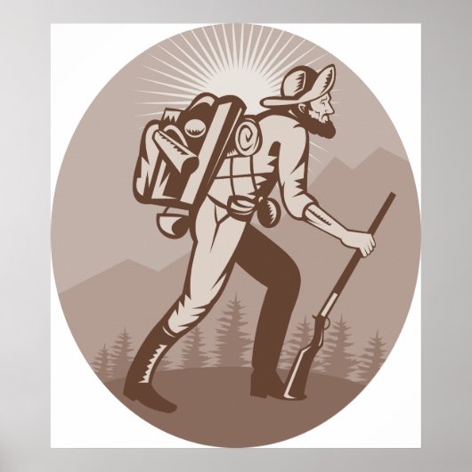 Prospector Miner Wandern Poster (Vorne)