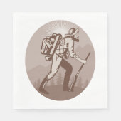 Prospector Miner Wandern Serviette (Vorderseite)