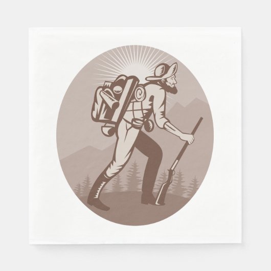 Prospector Miner Wandern Serviette (Vorderseite)