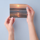 Prospekt Rosa Sonnenuntergang am Strand Flyer (Gruppe)