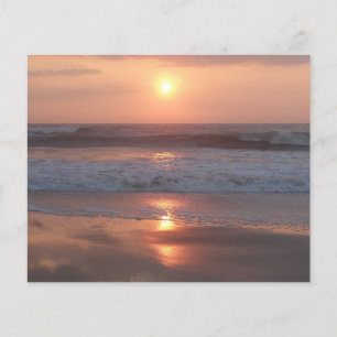 Prospekt Rosa Sonnenuntergang am Strand Flyer