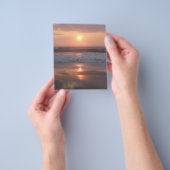 Prospekt Rosa Sonnenuntergang am Strand Flyer (Gruppe)