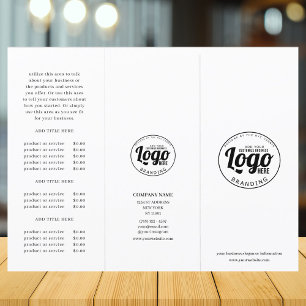 Prospekt zum Trifold-Logo für einfache Unternehmen