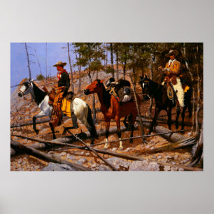 Prospektion für Viehzucht Frederic Remington Poster