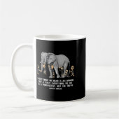 Prospektivquote Marcus Aurelius Elephant Illustr Kaffeetasse (Links)