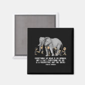 Prospektivquote Marcus Aurelius Elephant Illustr Magnet (Vorderseite/Rückseite)