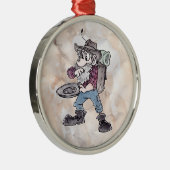 Prospektor Silbernes Ornament (Rechts)