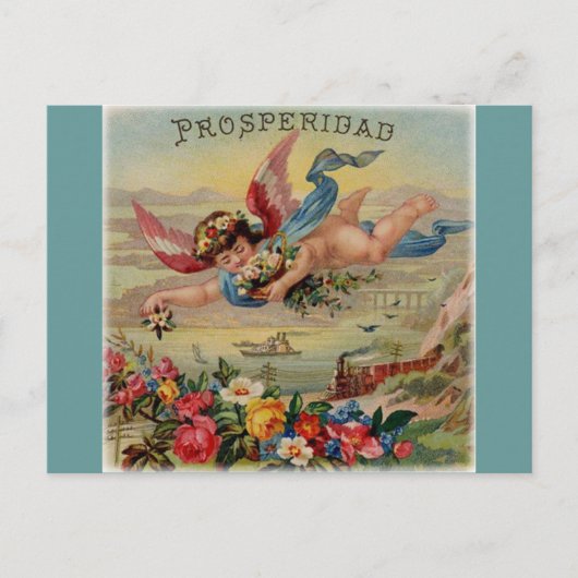 Prosperity Angel (Prosperidad) Postkarte (Vorderseite)