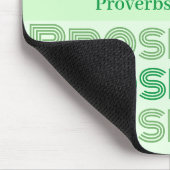 Prosperity Bible Verse Sprichwörter Light Green Mousepad (Ecke)