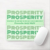 Prosperity Bible Verse Sprichwörter Light Green Mousepad (Mit Mouse)