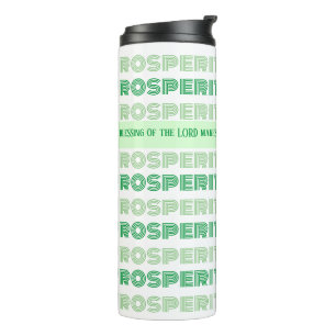 Prosperity Bible Verse Sprichwörter Thermosbecher