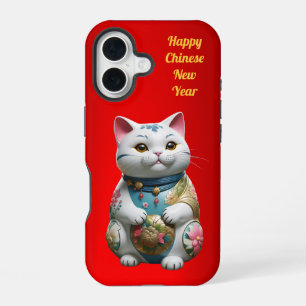 Prosperity Fortune Cat Chinesisches Neujahr iPhone 16 Hülle