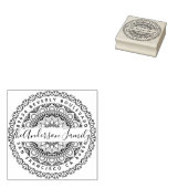 Prosperity Mandala Custom Rücksendeadresse Gummistempel (Stempel)