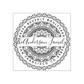 Prosperity Mandala Custom Rücksendeadresse Gummistempel (Prägung)