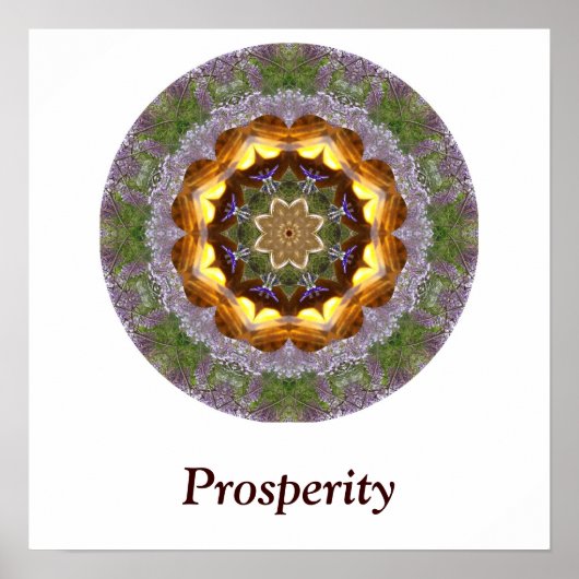 Prosperity Mandala Poster (Vorne)