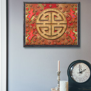 Prosperity Rot Gold Kaninchen 2023 Chinesisches Ne Poster