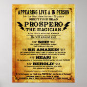 Prospero! Magician Poster 16" x 20" (Vorne)