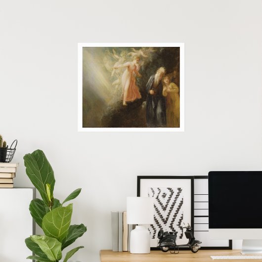 Prospero, Miranda und Ariel, aus "The Tempest", c Poster (Heimbüro)