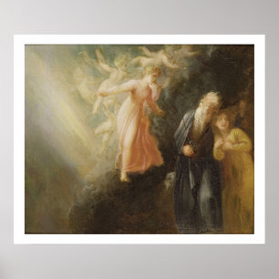 Prospero, Miranda und Ariel, aus "The Tempest", c Poster
