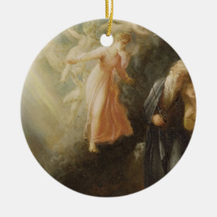 Prospero, Miranda und Ariel, "vom Sturm", c Keramikornament