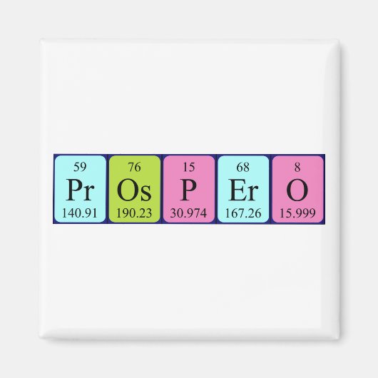 Prospero Periodenmagnet Magnet (Vorne)