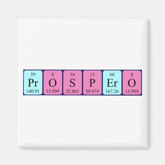 Prospero Periodenmagnet Magnet (Vorne)