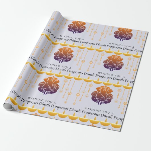Prosperous Diwali Geschenkpapier (Ungerollt)