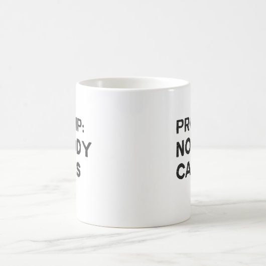 Prospitze niemand interessiert sich kaffeetasse (Mittel)