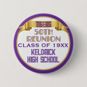 Prost! 50. Klassentreffen individuell Button (Vorderseite)