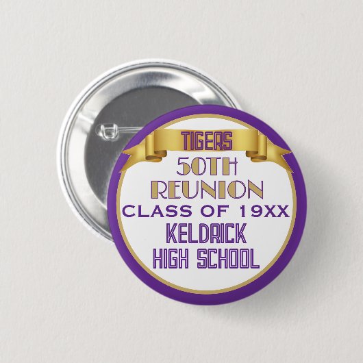 Prost! 50. Klassentreffen individuell Button (Vorne & Hinten)