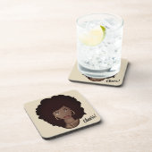 Prost! | Afrikanisch-amerikanische Schönheit Getränkeuntersetzer (Rechte Seite)