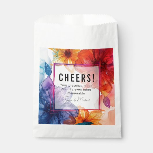 PROST! Anemone Dreamscape Wedding Geschenktütchen (Vorderseite)