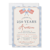 Prost auf 250 Jahre Amerika 4. Juli Party