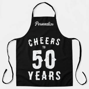 Prost auf 50 Jahre coole 50. Geburtstags-BBQ-Schür Schürze