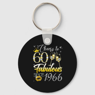 Prost auf 60 fantastisch seit 1966 60. Geburtstag Schlüsselanhänger
