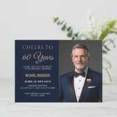Prost auf 60 Jahre Einladung (Stehend Vorderseite)