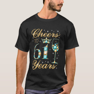 Prost auf 61 Jahre 61. Geburtstagsfeier Frau Prinz T-Shirt
