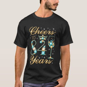 Prost auf 84 Jahre 84. Geburtstagsfeier Frau Prinz T-Shirt