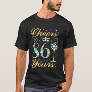 Prost auf 86 Jahre 86. Geburtstagsfeier Frau Prinz T-Shirt