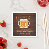 Prost auf 90 Jahre Serviette (Beispiel)